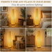 -Farmhouse Style Bamboo Floor Lamp,Large Wicker Indoor Floor Light,Boho Standing Light Plug In,Modern Minimalist Standing Lamp for Living Room Bedroom