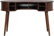 Ripple Desk Dark Walnut VerticalGroove Concealed Drawers