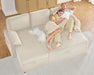 Linen Beige Multifunctional Sleeper Sofa With Storage