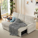 Beige 81Inch Ultra SleeperSofa With Charging Station