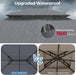 Durable Outdoor Gazebo 10x13 Ft Weatherproof Roofs