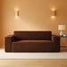 Sofa-In-A-Box, Memory Foam 3-Seater Couch, No Installation & Easy to Transport, Deep Seat Modern Sofa with Corduroy Fabric, Couch for Living Room, Bedroom, Apartment, Home Office, Brown