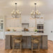 Black Gold Nine Light Candle Chandelier DiningRoom