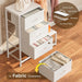 Multifunction White Dresser With Builtin Shoe Rack