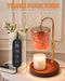 Candle Warmer Lamp with Himalayan Pink Salt, Timer & Dimmable Candle Warmer for Jar Candles, Birthday Gifts for Women Mom, House Warming Gifts, Candle Lamp Warmer for Home Decor