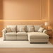 108-Inch U-Shaped Premium-Quality Sectional Sofa Beige