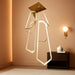 6-Rings Chandelier Modern, Gold Large Contemporary LED Light for Living Room Entrance, Dimmable Flush Mount High Ceiling Chandeliers with Remote Control for Villa Foyer
