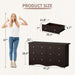 Dresser for Bedroom, 6 Dresser Drawer with Storage, Brown