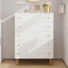 Farmhouse 5 Drawer Dresser for Bedroom, 43"Tall Wood Chest of Large Drawers