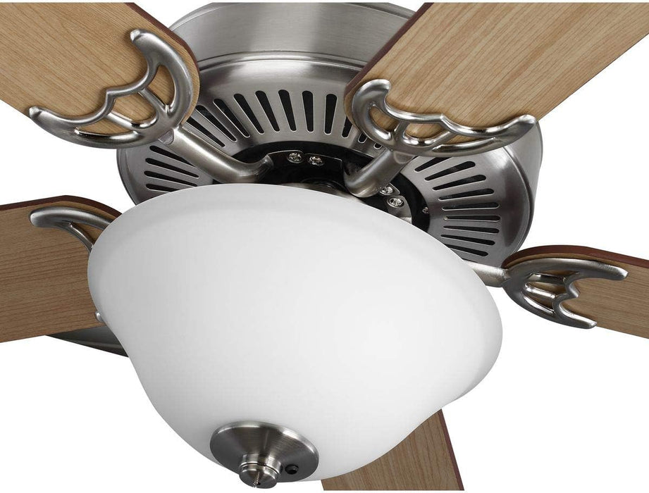Airpro Collection 52'' Five-Blade Ceiling Fan with White Etched Light Kit