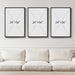 Framed Nature Landscape Canvas Triptych 24x36 Inches