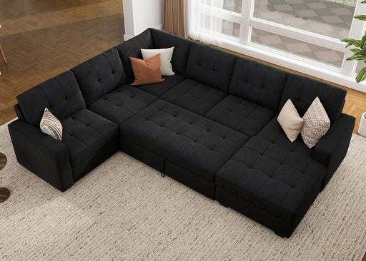  Oversized Sectional Sleeper Sofa with Storage