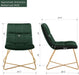 Velvet Accent Retro Leisure Lounge Chair