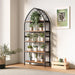74.8" Tall Bookshelf, 5-Tier Heavy Duty Metal Rack, Large Load-Bearing Capacity, Versatile Shelf for Living Room, Kitchen, Bedroom, Bathroom, Study