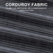 Dark Grey Corduroy Sleeper Sofa With HiddenStorage