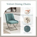 Kitchen Dining Chairs Set of 2,Accent Modern Upholstered Velevt,Contemporary Tufted Metal Chairs with X-Shaped Sliver Legs for Dining Room,Living Room, Reception Room(Green)