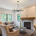 Modern Farmhouse Black and Gold Chandeliers for Dining Room