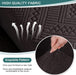 Recliner Sofa Covers Recliner Chair Covers Couch Covers for Reclining Couches with Pockets Washable Furniture Protector with Elastic Bottom (3 Seater, Chocolate)