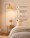 Boho Floor Lamp+Mid-Century Modern Wood Floor Lamp