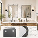 2-Pack 22X30 Inch Matte Black Rounded Rectangle Vanity Mirrors