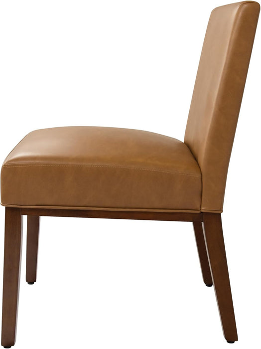 Kolbe Dining Chair - Carmel Faux Leather，19.5" Seat Height, Ideal for 29-31 Inch Tables (Single Pack)