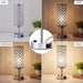 Crystal Lamp Touch Control Set of 2, Sliver Crystal Table Lamps with USB C+A Ports & AC Outlet, 3-Way Dimmable Nightstand Touch Lamp, Modern Bedside Table Lamp for Bedroom(Bulbs Included)
