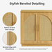 31.7" Sideboard Buffet Cabinet with Storage, Light Oak