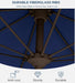 10FT Patio Umbrella, Outdoor Umbrella with Push Button Tilt and Crank, 8 Sturdy Ribs, UV Protection & Waterproof Market Umbrella for Pool, Backyard, Beach,Deck
