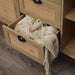 Atwood 3 - Drawer 2 - Door Accent Nature Rattan Cabinet