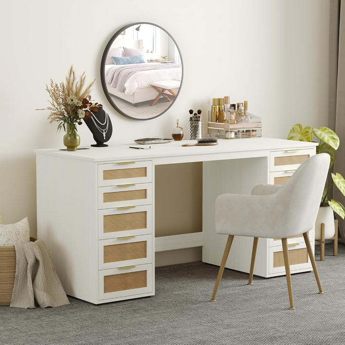 60-Inch Industrial-Grade Desk With Generous Storage