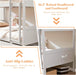 Grey SolidWood Twin Loft Bunk Bed BuiltInStorageDrawers