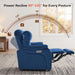 Zero Wall Hugger Power Recliner Chair for Adult ST257 (Navy Blue)