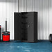 SeventyTwoInch Black Stainless Steel Locking Storage Cabinet