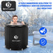 Ice Bath Tub: Cold Plunge Tub with Cover 106 Gallons, Cold Water Plunge for Athletes Recovery, Black