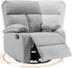 Swivel Rocker Recliner, Rocking Recliner Chair, Small Rocker Recliners for Small Spaces, Living Room, Bedroom, Nursery, RV, Light Grey