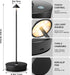 Set of 2 LED Cordless Table Lamp, Rechargeable Battery Operated Dimmable Restaurant Table Lamp, 6000Mah, Outdoor Patio Black