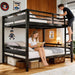 Full Over Full IndustrialGrade StainlessSteel Bunk Bed