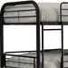 Cairo Metal Frame Full Triple Bunk Bed in Sandy Black