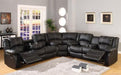 'S Paolo 3-Piece Bonded Leather Reclining Sectional