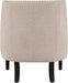 Taupe Upholstered Accent Chair Tufted Cushion Frame