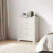 White 4 Drawer Dresser Modern Farmhouse Bedroom Storage Chest