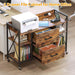Lockable Industrial Grade File Cabinet Power Outlets