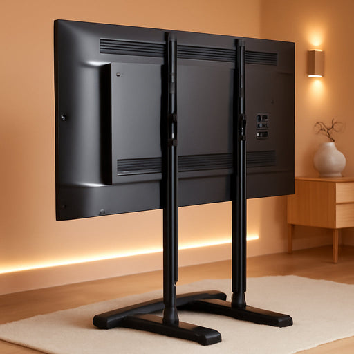 Universal TV Stand for 19-75 Inch LCD LED Tvs, Height Adjustable TV Legs Replacement Hold up to 110 Lbs, Table Top TV Stand Base, Max VESA 800X600Mm