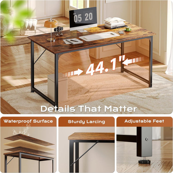 47 X 24 Inch Computer Desk with Deeper Desktop