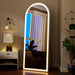 56"X21" LED Arched Mirror Full Length with Dimmable Lights
