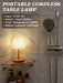 Cordless Shower Lamp Waterproof, Cordless Lamp with 4000Mah Battery, Rechargeable Table Lamp, Touch Dimmable Desk Light for Outdoor, Kitchen, Bathroom, Camping, Patio, IP54