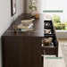 Modern 9 Drawer Dresser for Bedroom, Simply Chest of Drawers, Wood Storage Dresser with Deep Drawers for Living Room Hallway Entryway (Brown)