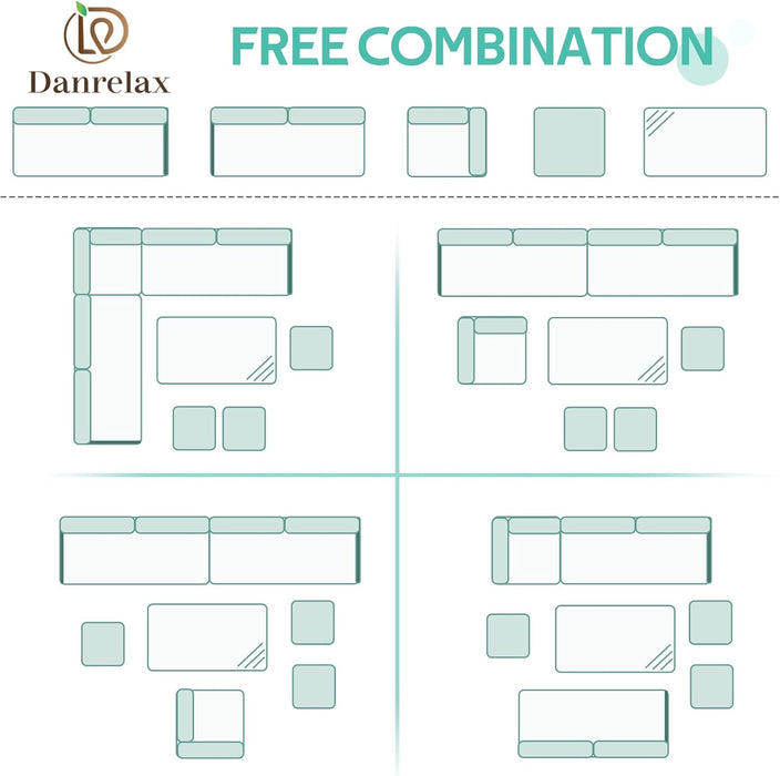 All Weather Aluminum Frame Patio Conversation Set, 7 Pieces Outdoor Patio Furniture, Patio Furniture Set, Outdoor Patio Set for Lawn, Garden, Balcony, Poolside, Conversation Set(Grey