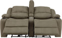 Charles 64" Powered Recliner RV Sofa with Console and Cupholders | Zero Wall Loveseat for Camper | Wall Hugger Couch with Upgraded 2023 Fabric (Putty)