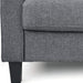 Gunmetal Modern Loveseat: Stylish and Comfortable